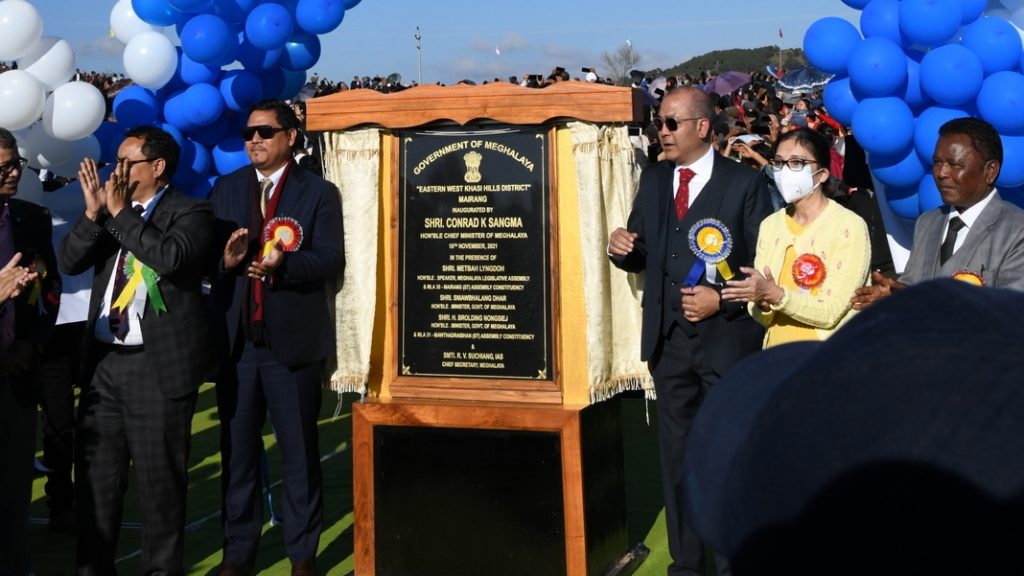 CM inaugurates Meghalaya’s 12th district amidst funfare at Mairang