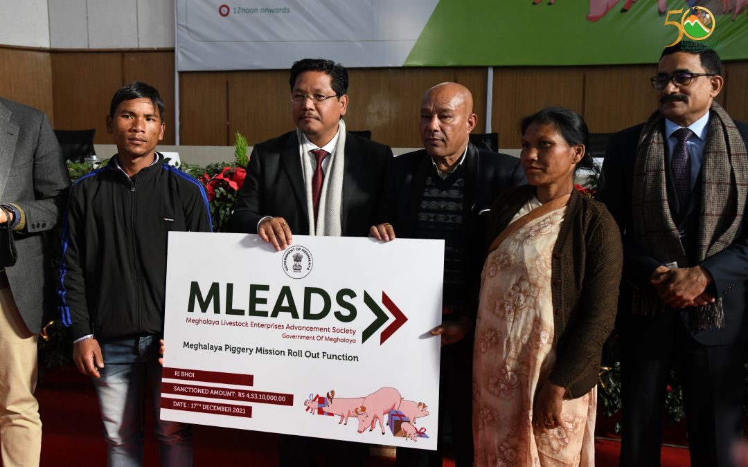 Financial support given under Meghalaya Piggery Mission and Milk Mission