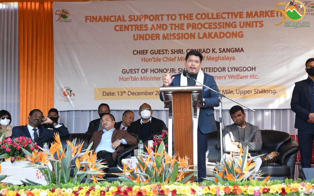 Financial Support given to Lakadong farmer groups