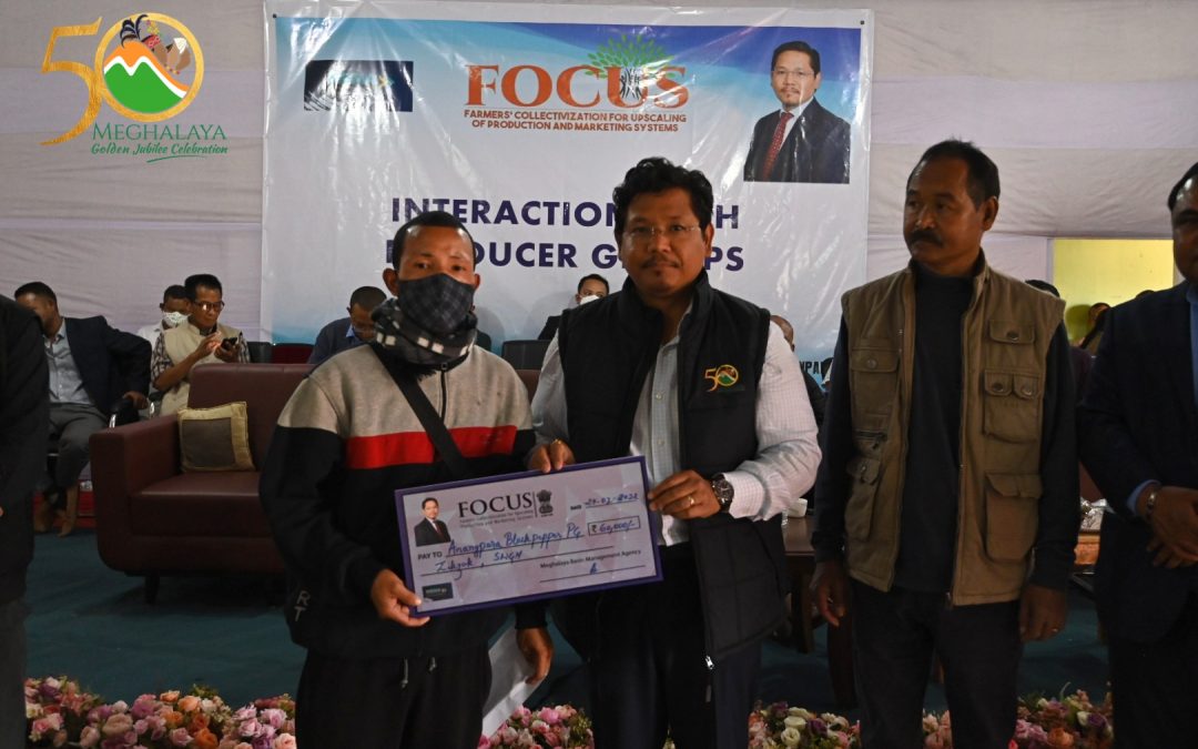 Chief Minister distributes cheques under FOCUS at Salmanpara