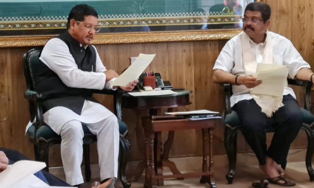 CM Conrad Sangma seeks Dharmendra Pradhan’s intervention to set up CUET centres in 12 districts