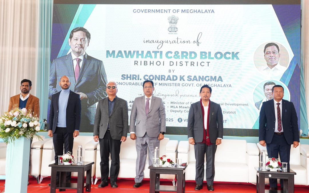 CM Conrad inaugurates Mawhati C&RD Block Office